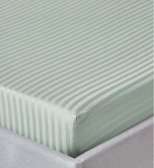 OOYYO 160x200 Pamuk Saten Lastikli Çarşaf Seti Mint Yeşili